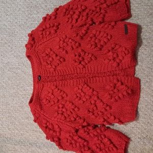 Chunky knit heart sweater by handmade